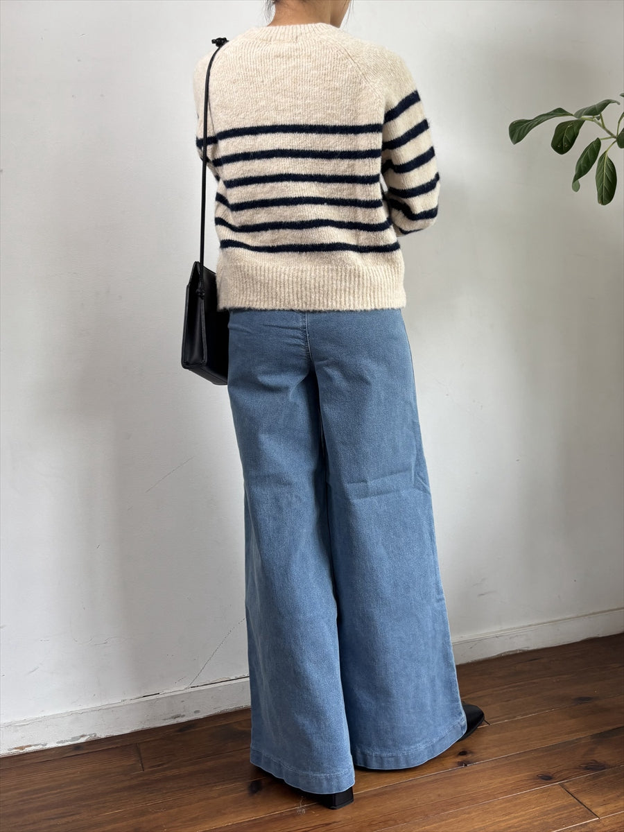 ワイドデニムパンツ