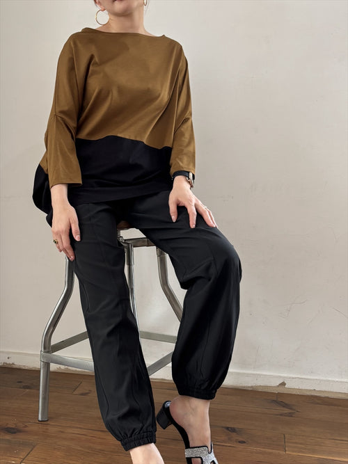 バイカラーカットソー JAPAN MADE