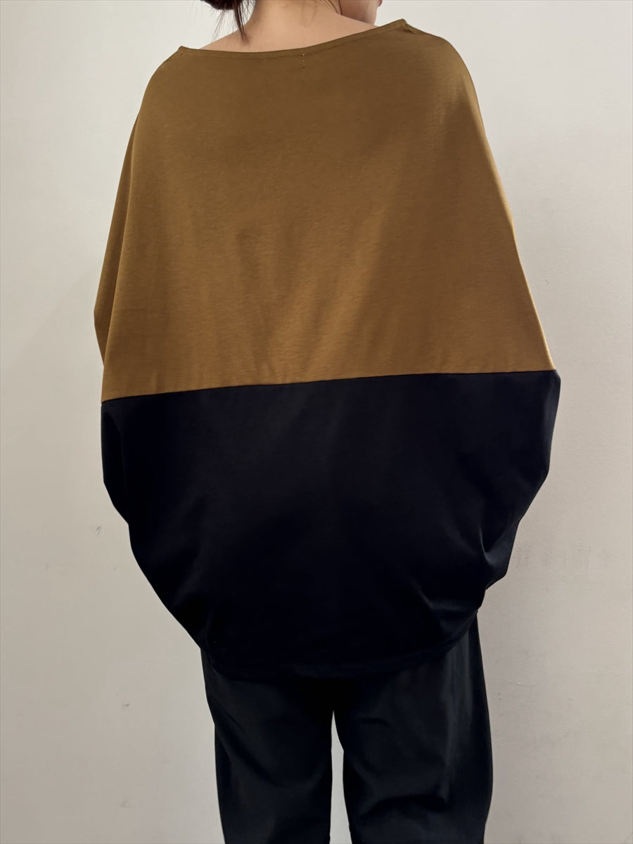 バイカラーカットソー JAPAN MADE