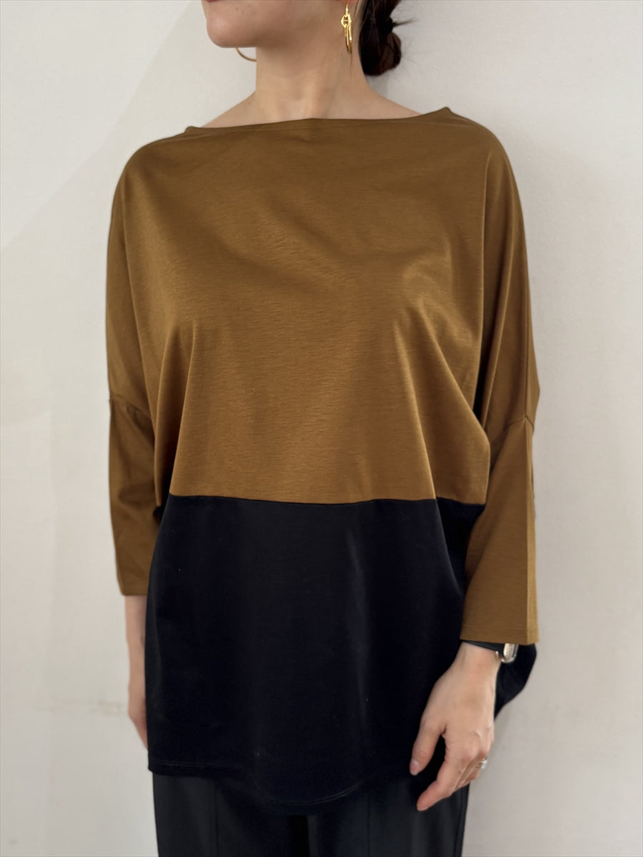 バイカラーカットソー JAPAN MADE