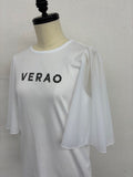フレアー袖Tシャツ