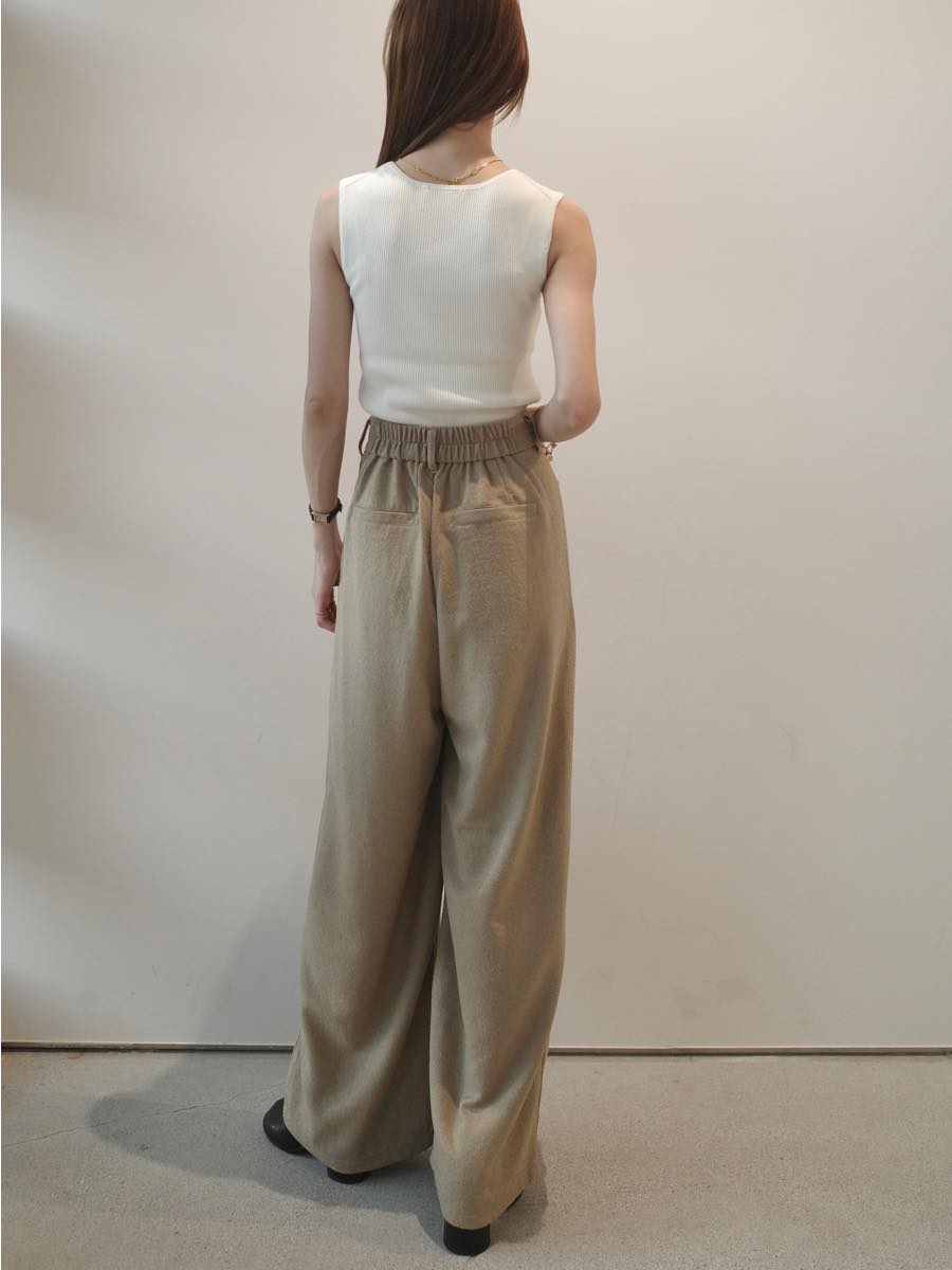 ブークレタックパンツ / ベージュ